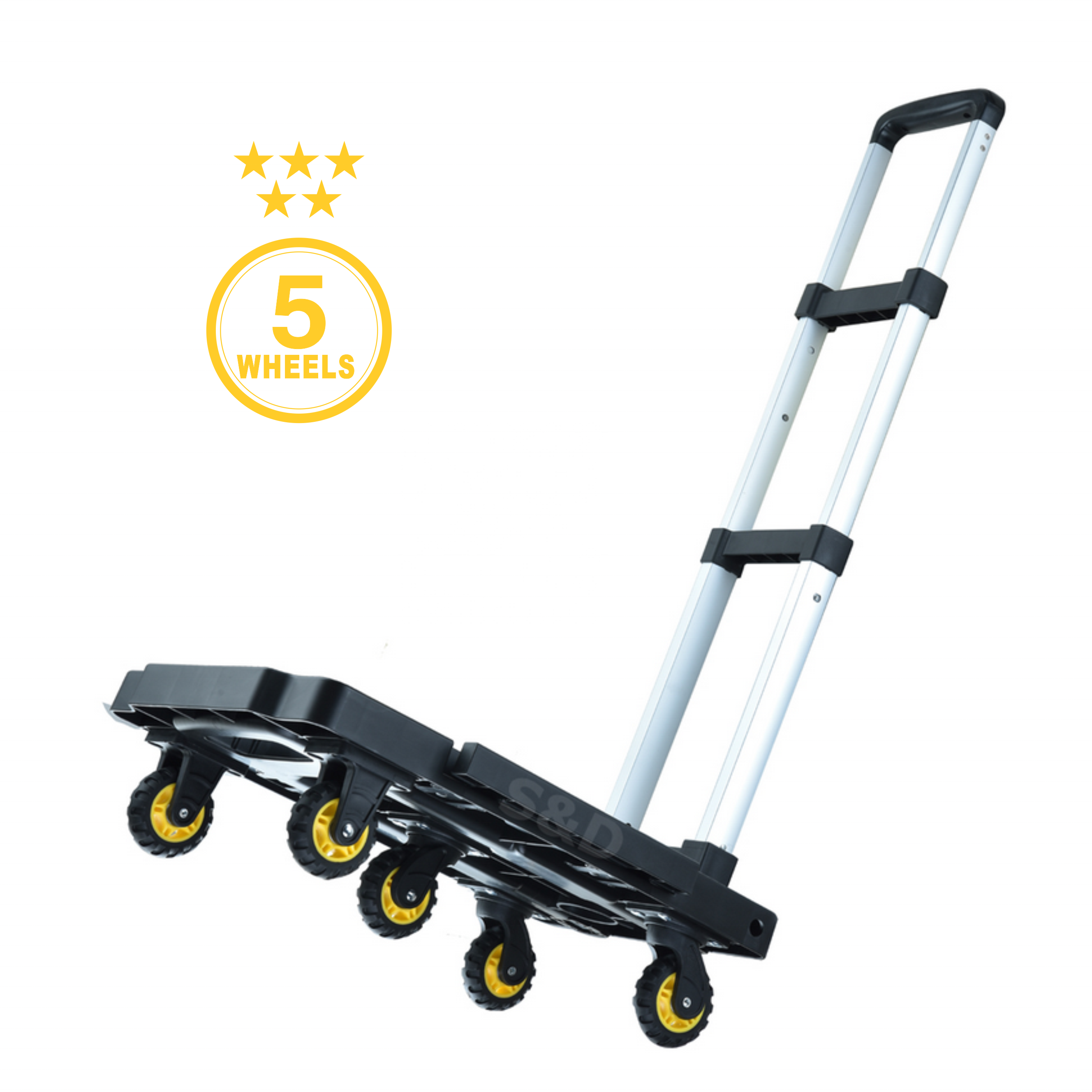 125kg Loading Compact Platform Flatbed Lightweight Fivewheel Folding